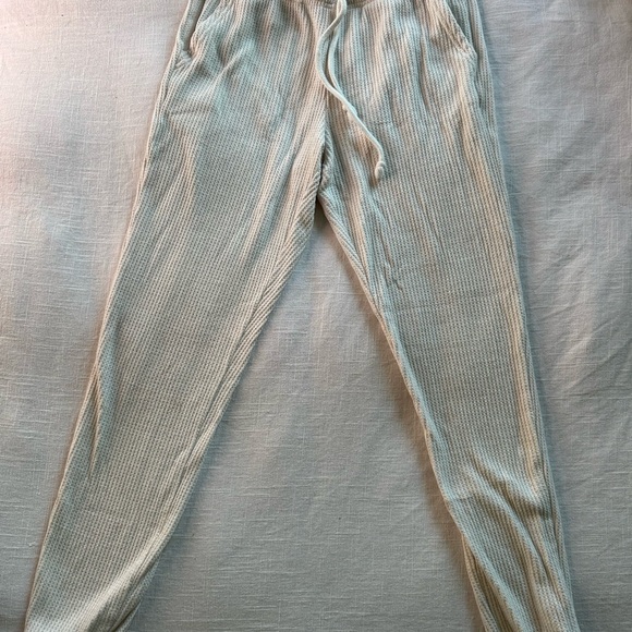 Aerie Cream Waffle Knit Pajama Pants - Picture 2 of 9
